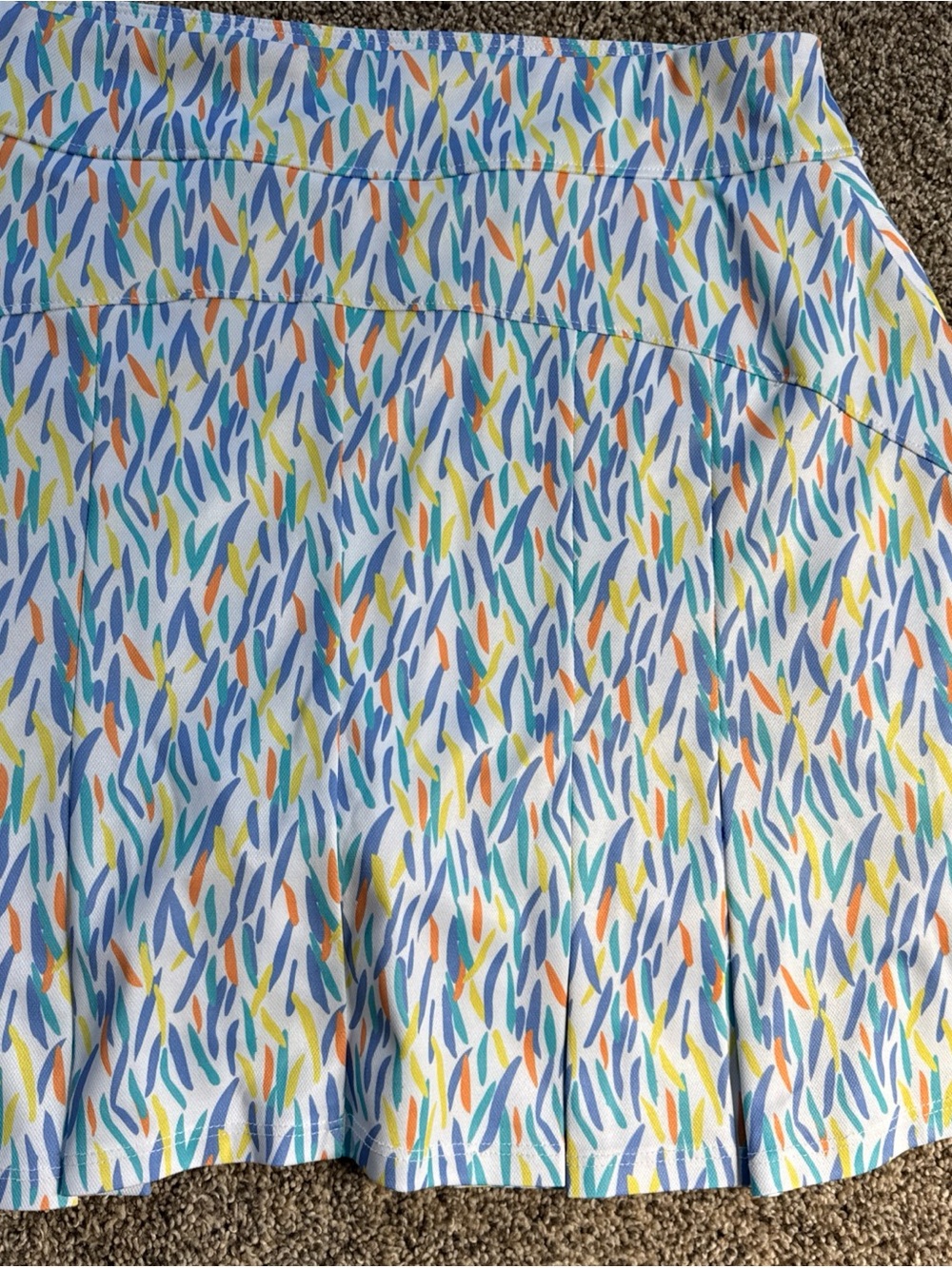 Printed A-Line Women's Large Skort Multi Color Bermuda Sands nwt Retail $85 - Picture 7 of 8